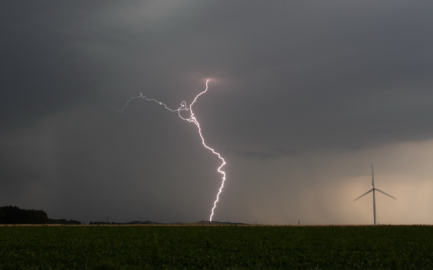 Bouřky na Kladensku 2. 8. 2009