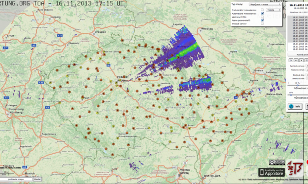 Nová verze prohlížeče radarových dat na webu