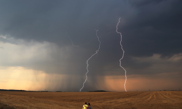 Bouřkové překvapení na Kladensku 14. 8. 2015