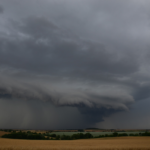 Bouřka na Slánsku 14. 7. 2017