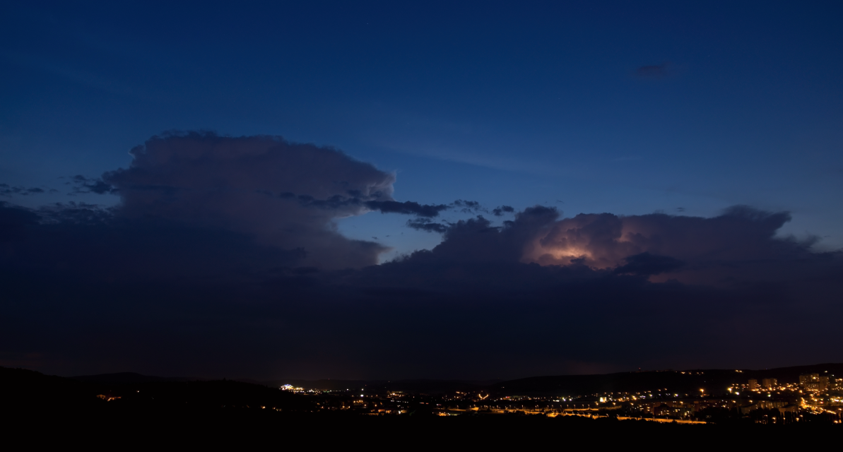 Bouřkový víkend v Brně 27. a 28. 7. 2018