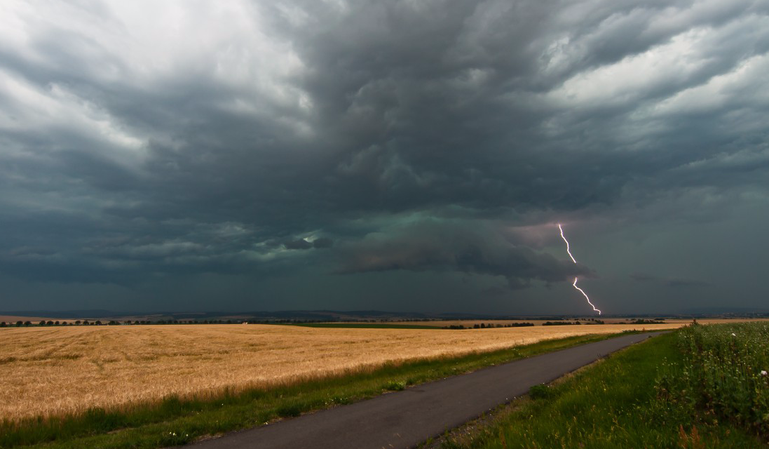 Silné bouřky a kroupová smršť 1. 7. 2019