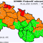 Předpověď nebezpečných jevů na 4.11.2010