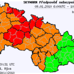 Předpověď nebezpečných jevů na 9.1.2010