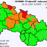 Předpověď nebezpečných jevů na 16.1.2010