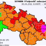 Předpověď nebezpečných jevů na 8.4.2011