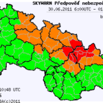 Předpověď nebezpečných jevů na 30.6.2011