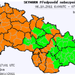 Předpověď nebezpečných jevů na 6.10.2011