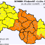 Předběžná předpověď konvektivních bouří na 14.8.2010