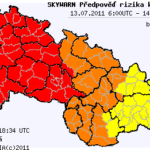 Předpověď konvektivních bouří na 13.7.2011