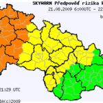 Předpověď konvektivních bouří na 21.8.2009