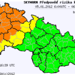 Předběžná předpověď konvektivních bouří na 5.1.2012