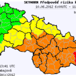 Předpověď konvektivních bouří na 10.6.2012