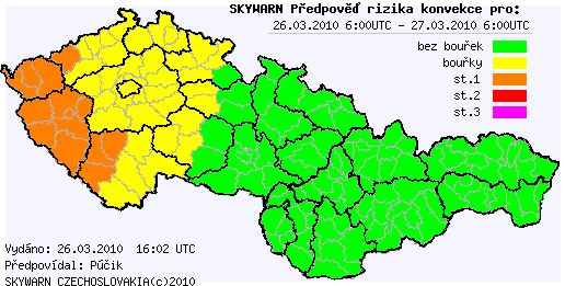 Aktualizace předpovědi na 26.3.2010