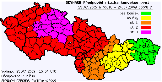 Aktualizace předpovědi na 23.7.2009 – v1