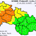 Předpověď konvektivních bouří na 27.4.2013