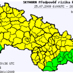 Předpověď konvektivních bouří na 25.7.2009